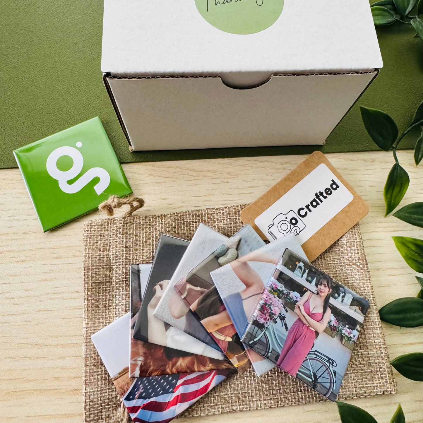 Custom Photo Magnets Set of 9