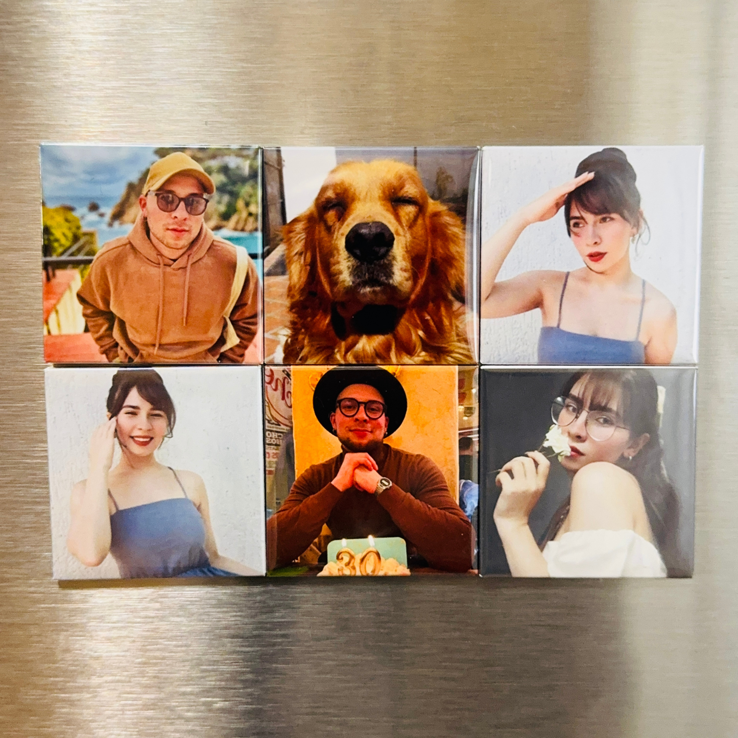 Custom Photo Magnets Set of 6