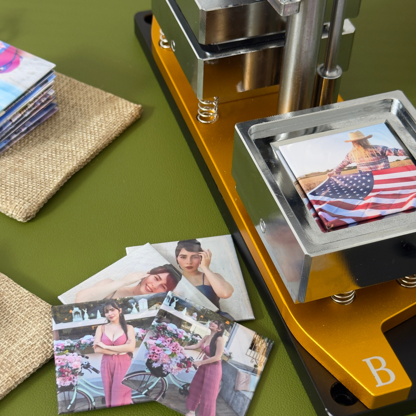 Custom Photo Magnets Set of 9