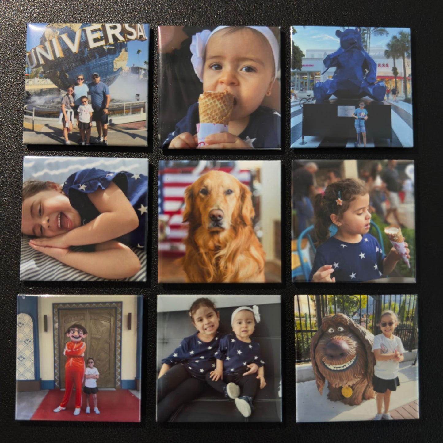 Custom Photo Magnets Set of 9