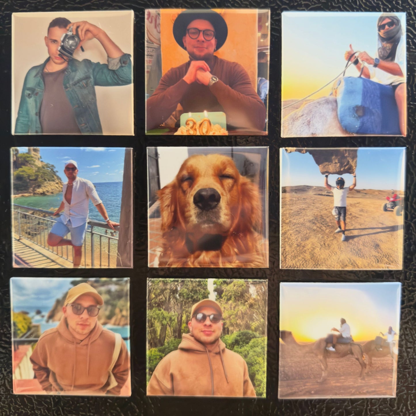 Custom Photo Magnets Set of 9